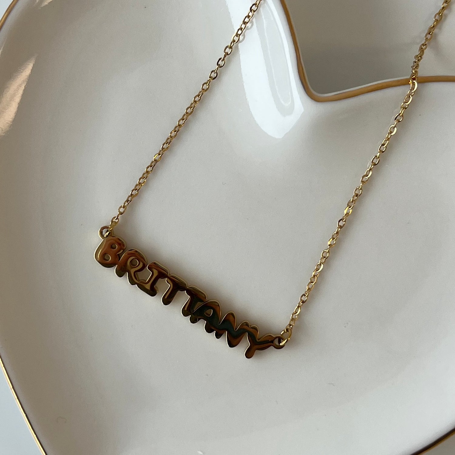 Custom/Personalized Bubble Nameplate Necklace_0