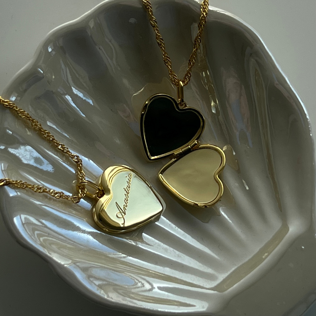CUSTOM/ PERSONALIZED HEART LOCKET NECKLACE_1