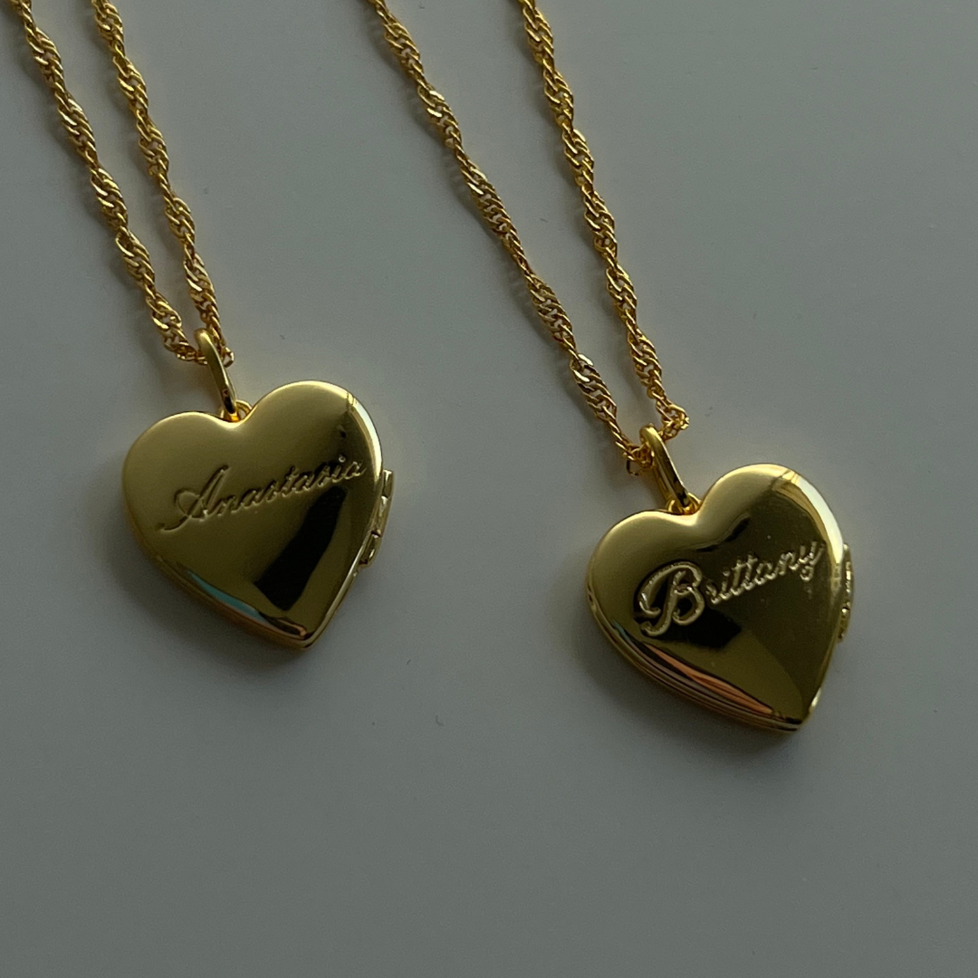 CUSTOM/ PERSONALIZED HEART LOCKET NECKLACE_0
