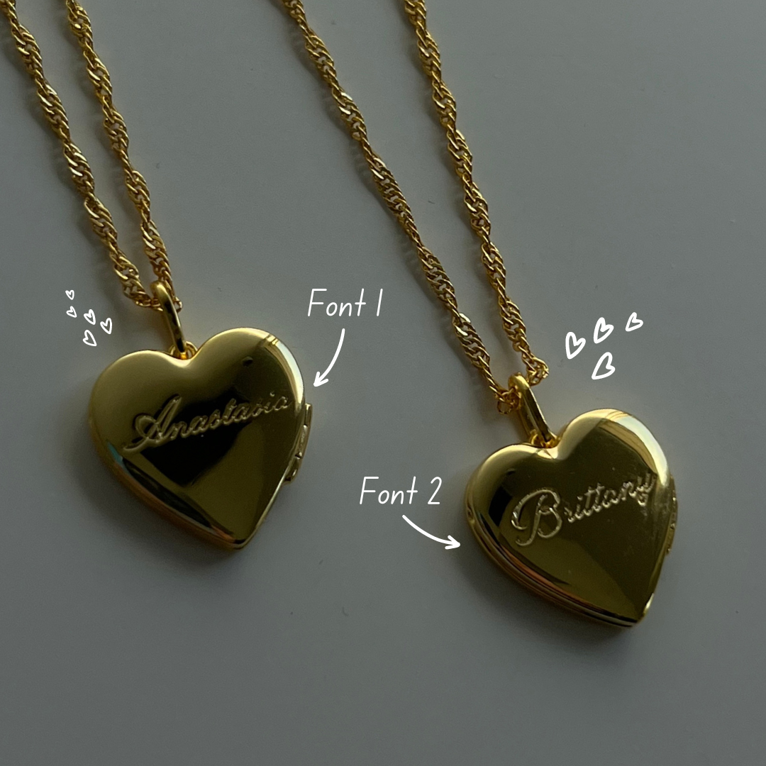 CUSTOM/ PERSONALIZED HEART LOCKET NECKLACE_3