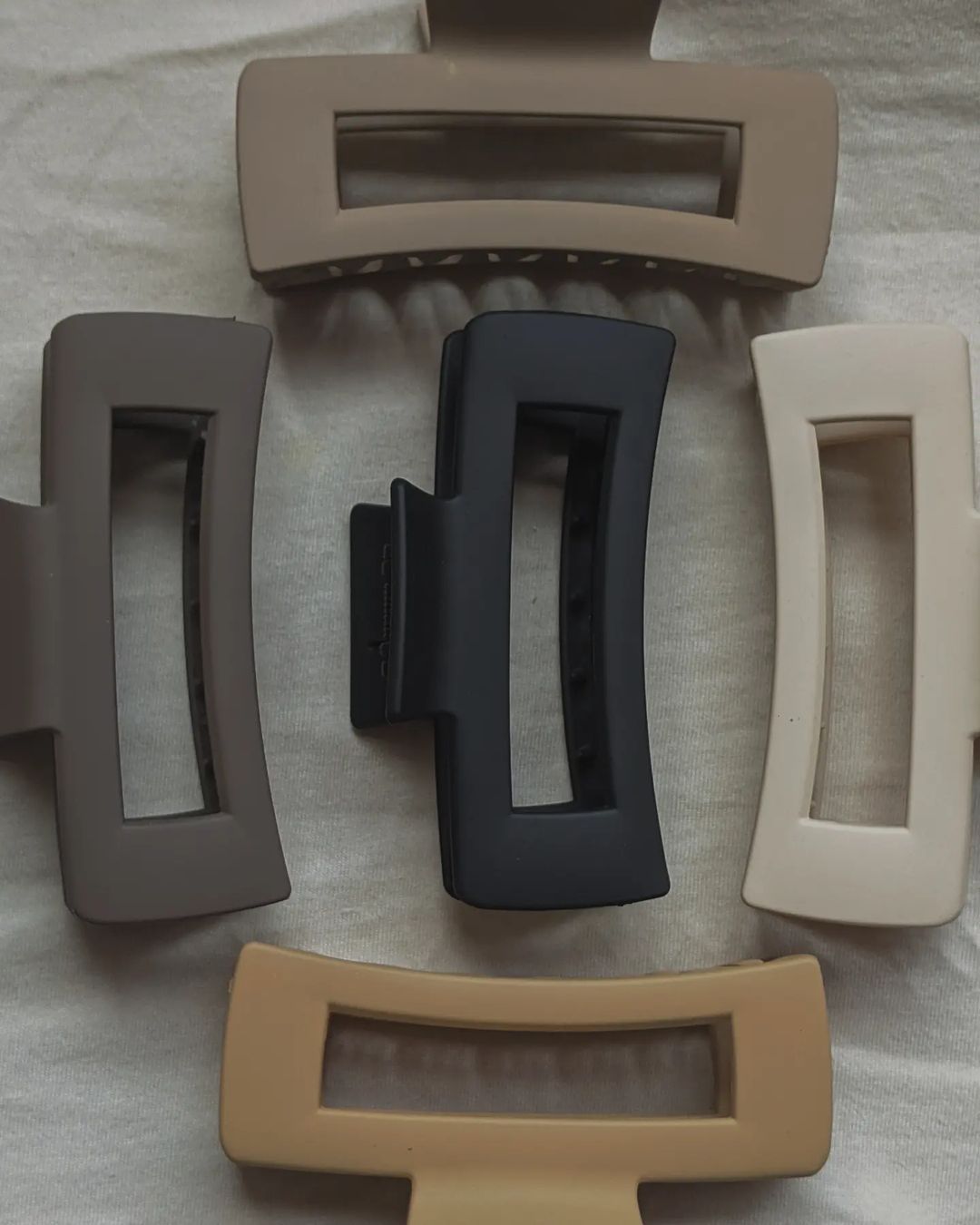 90s VINTAGE rectangle hair clips