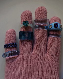  retro aesthetic resin rings handmade