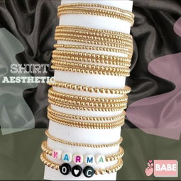 Gold beads bracelets 