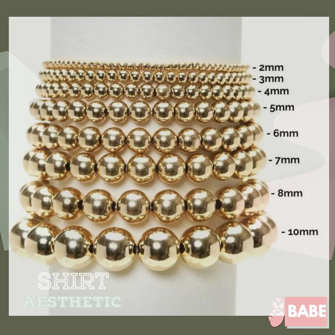 Gold beads bracelets _2