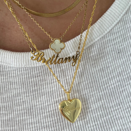 CUSTOM/ PERSONALIZED HEART LOCKET NECKLACE