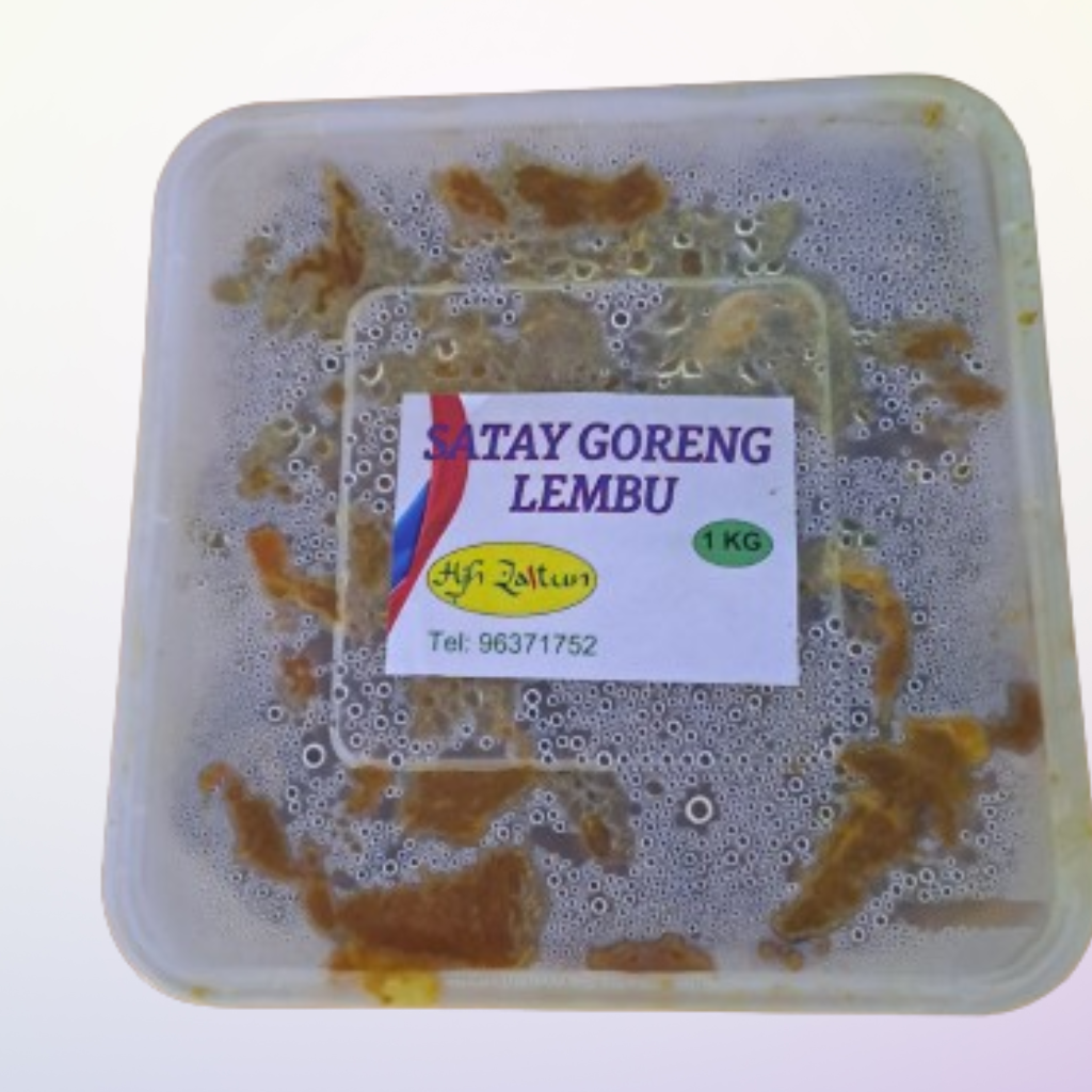 Satay Goreng Lembu - 1KG (Beku, Tanpa Kuah Satay)