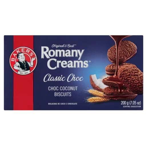 Bakers Romany Creams Classic Chocolate Biscuits 200g_0
