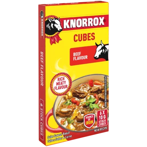 Knorrox Beef Flavoured Stock Cubes 6 x 10g_0