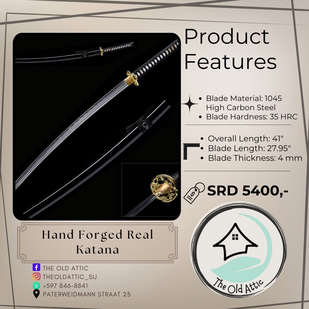 Hand forged real katana _0