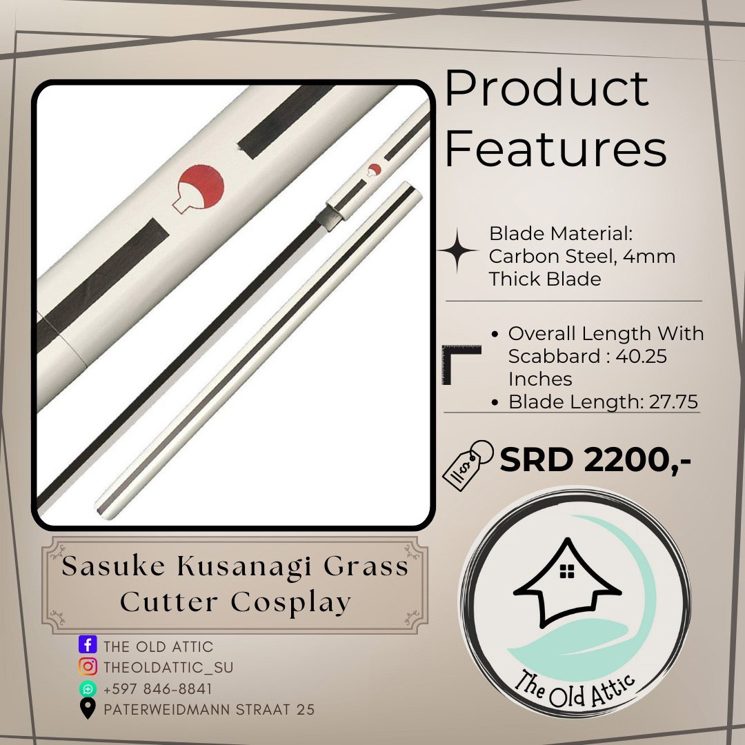 Sasuke kusanagi grass cutter cosplay 