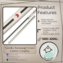 Sasuke kusanagi grass cutter cosplay 