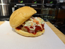 CK Quarter Pounder Burger with coleslaw 
