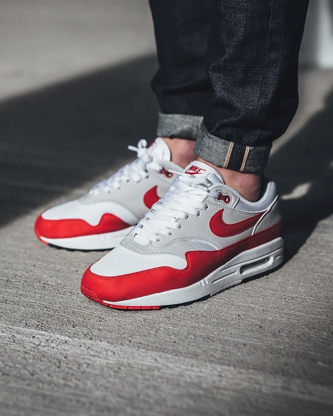 Nike Air Max 1 "White/University Red"
