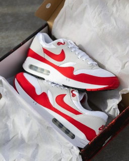 Nike Air Max 1 "White/University Red"