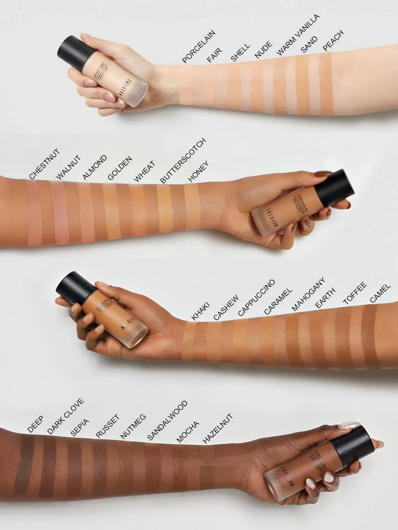 SHEGLAM Complexion Pro Long Lasting Breathable Matte Foundation Sample - Peach_4