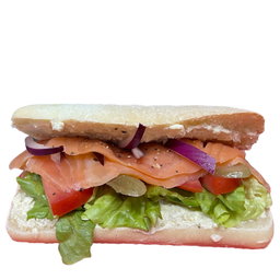 Smoked Salmon with Cream Cheese Sandwich