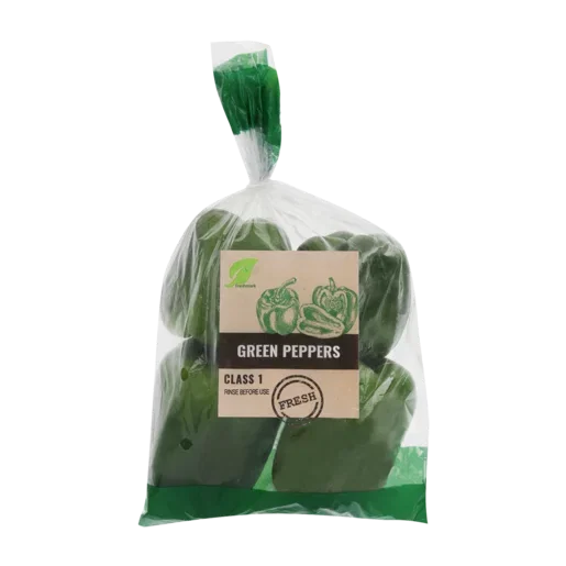 Fresh Green Peppers Bag