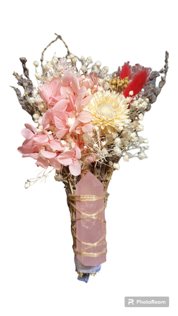 Flower Wand - Rose Quart
