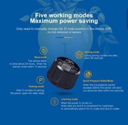 External Auto Tire Pressure Monitoring System Wireless