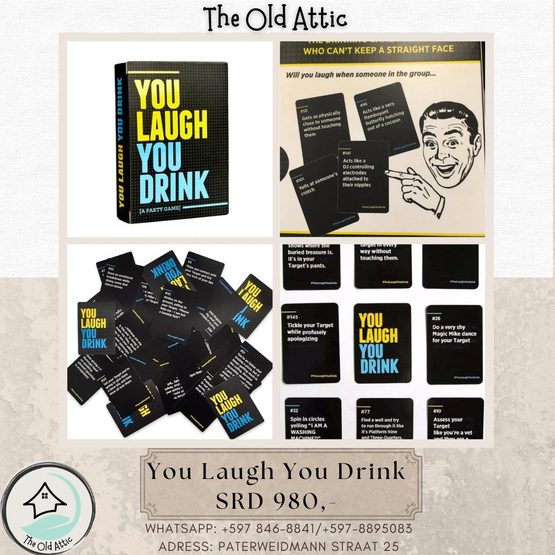 You laugh you drink
