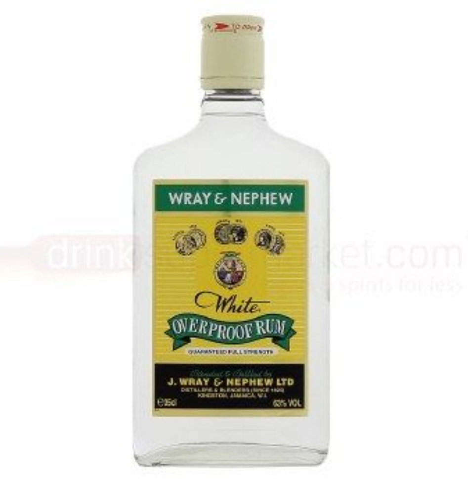WRAY & NEPHEW WHITE OVERPROOF RUM 375ML_0