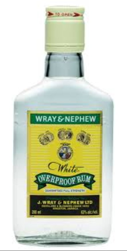 WRAY & NEPHEW WHITE OVERPROOF RUM 200ML (FLASK)_0
