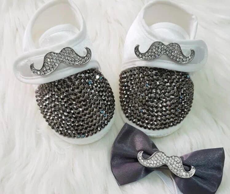 Baby Rhinestones Cribs Shoes_1