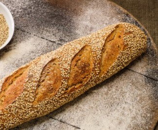 Baguette aux graines de Sesame 30 cm.