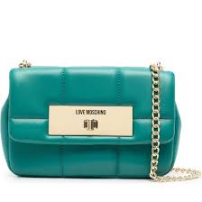 LOVE MOSCHINO WOMEN SHOULDER BAG GREEN JC4415PP0FKR0850
