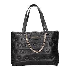 LOVE MOSCHINO HEART QUILTED FAUX LEATHER TOTE BAG JC4036PP1FLD0000