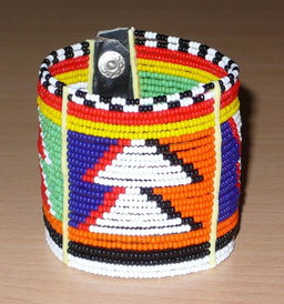 Long Tribal Beaded Bracelet 