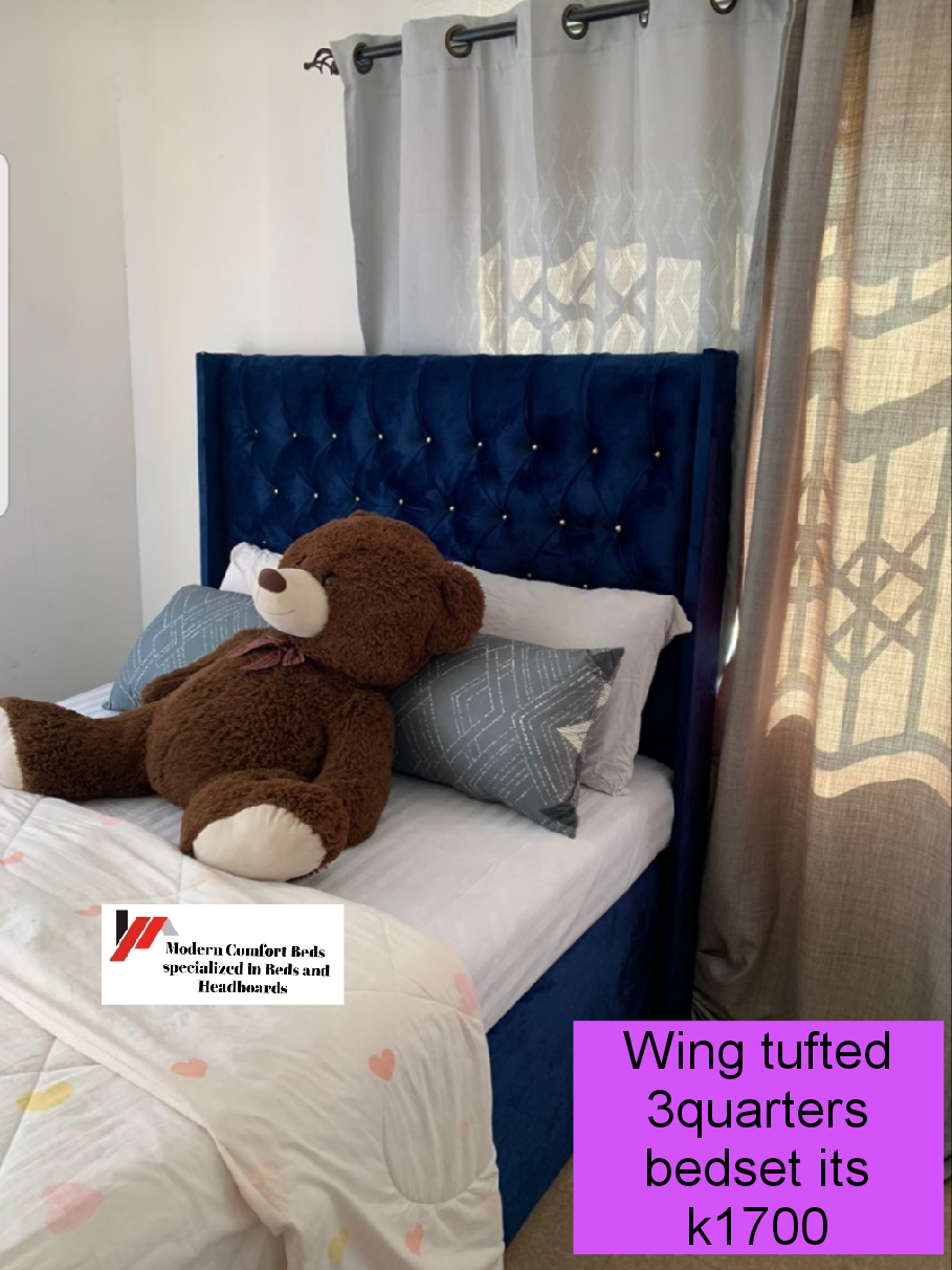 Wing tufted 3quarters bedset