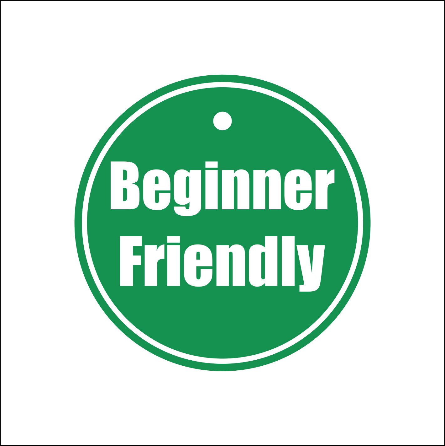 Plastic Tag Green Beginner Friendly @ R25 each_0