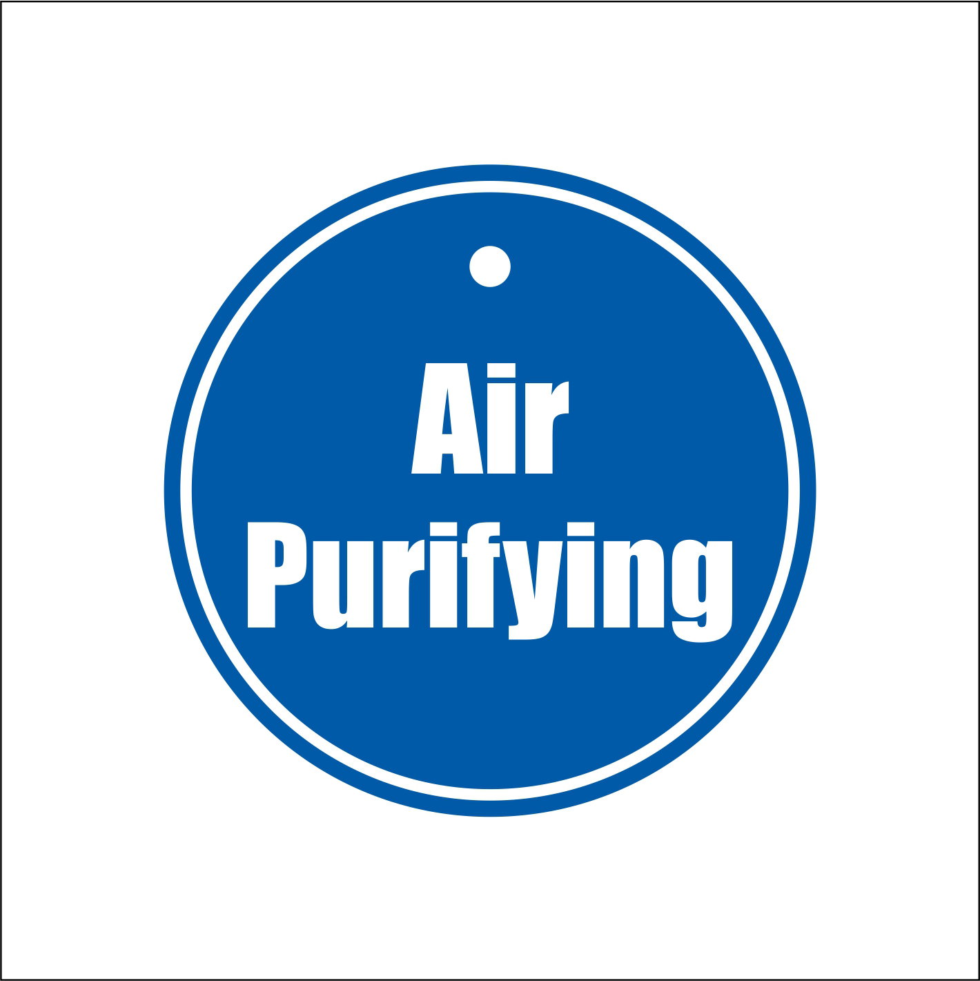 Plastic Tag Blue Air Purifying @ R25 each _0