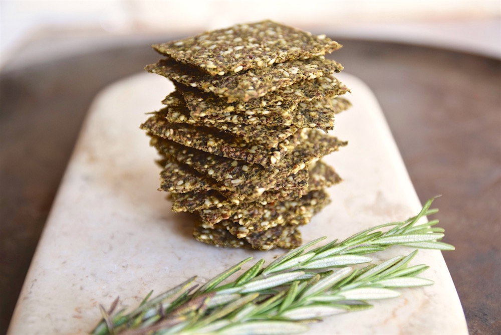 Seeded sensation sourdough crackers