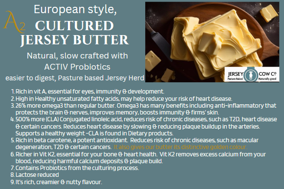Butter, cultured Butter made in the French method with ACTIV Probiotics_2