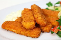 Fish Fingers & Chips / Ugali
