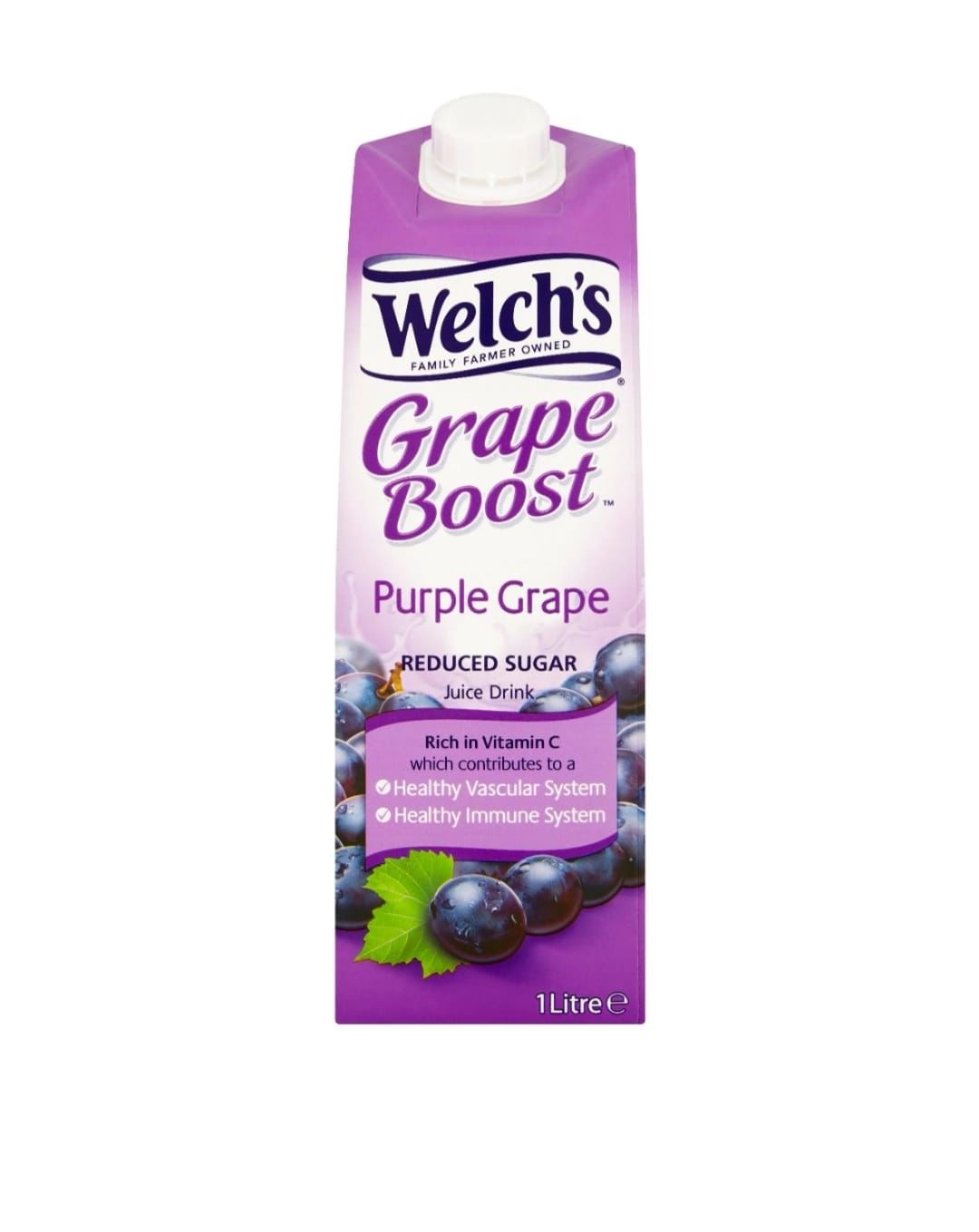 Welch's Grape Boost Purple Grape Juice Drink 1L tetrapak Bb 31/5/24