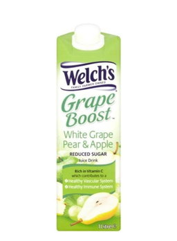 Welch's Grape Boost white grape pear & apple juice drink 1L tetrapak  Bb 31/5/24