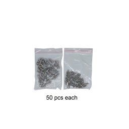 XL-Pack of L type Plastic Spacer 50 pc Set with 50 Wood Screws 50 Small Head Screw for OPI and RPI