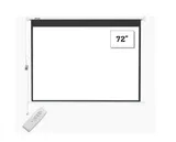 Smaat 72 X 72 Inch HD Electric Motorised Projector Screen With Remote Control_0