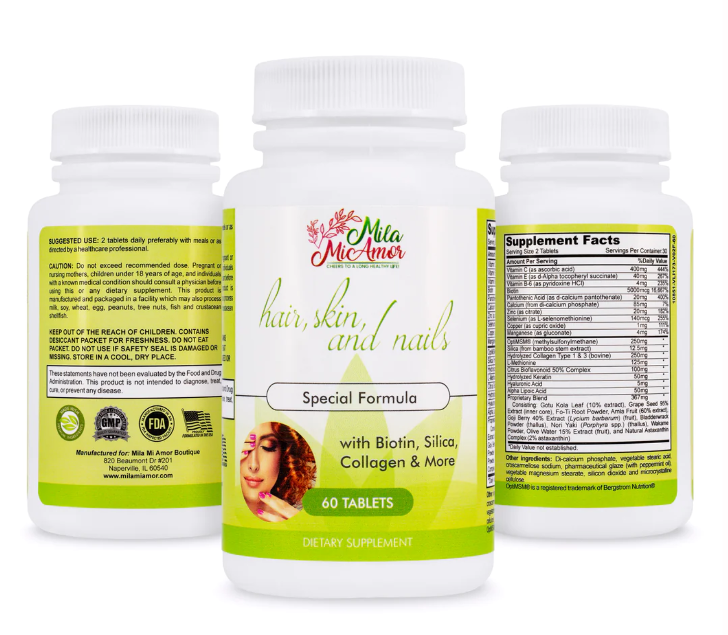 MILAMIAMOR - HAIR, SKIN & NAILS - SPECIAL FORMULAHAIR, SKIN & NAILS - SPECIAL FORMULA