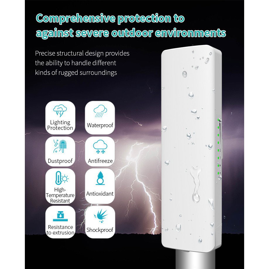 Comfast CF-E314N V2 10km Long Range Bridge 2.4GHz Outdoor CPE bridge_2