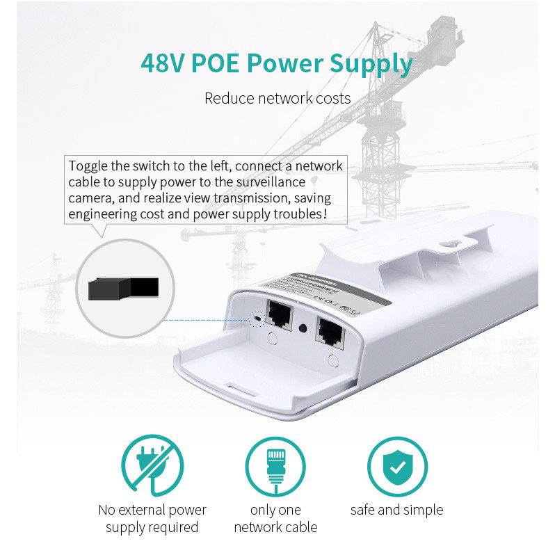 Comfast CF-E314N V2 10km Long Range Bridge 2.4GHz Outdoor CPE bridge_4