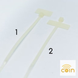 White Nylon Tag Marker Cable Ties 2.5 x 100, 110mm (100pcs)