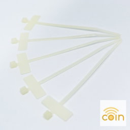 White Nylon Tag Marker Cable Ties 2.5 x 100, 110mm (100pcs)