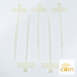 White Nylon Tag Marker Cable Ties 2.5 x 100, 110mm (100pcs)