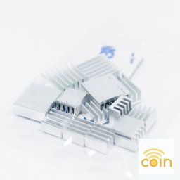 Aluminum Heat Sink 3pc Set with Adhesive for Orange Pi, Raspberry Pi