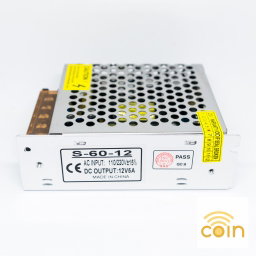 Centralized Power Supply 110/220V to 12V 5A AC-DC Voltage Transformer for Piso WiFi, CCTV