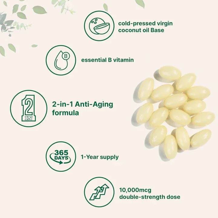 Biotin with Hyaluronic Acid Softgel, 365 counts_2
